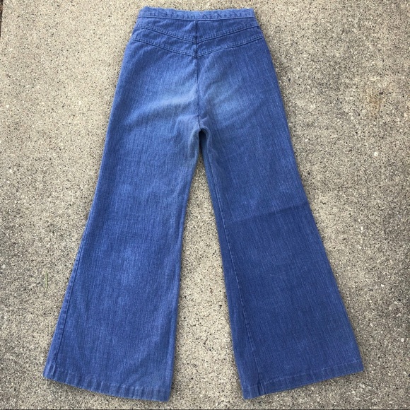 Vintage 70’s High Waist Bell Bottom Jeans - Picture 5 of 7